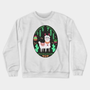 Funny lama Crewneck Sweatshirt